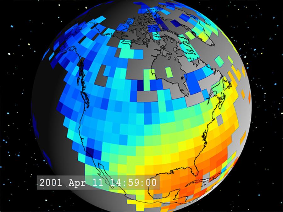 data visualization of Earth's energy budget