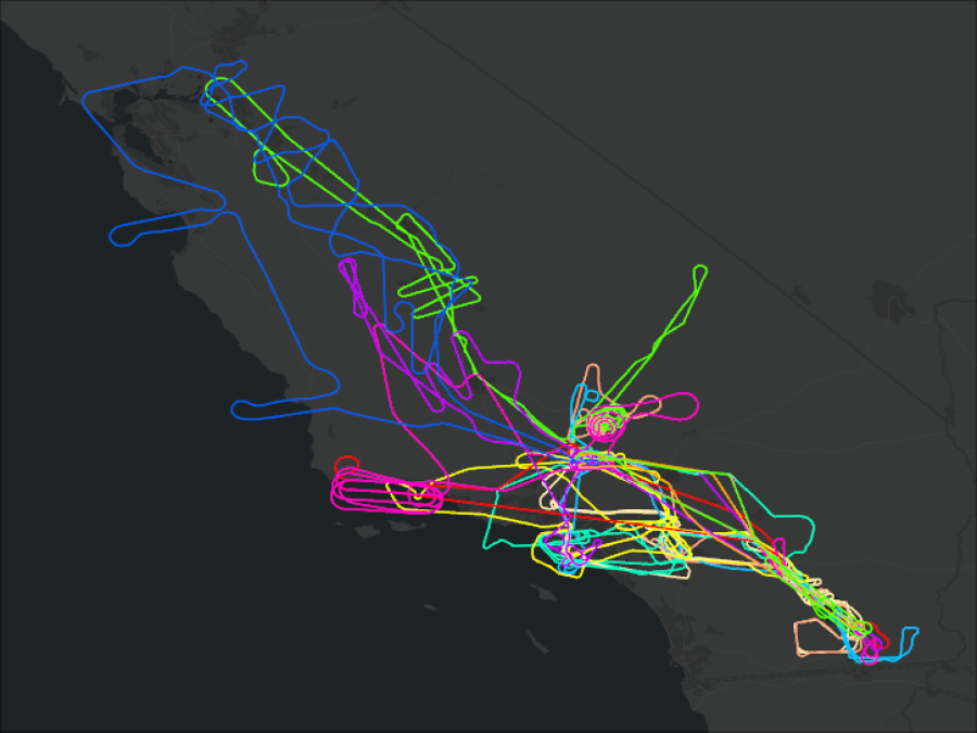 SARP West Flightpaths