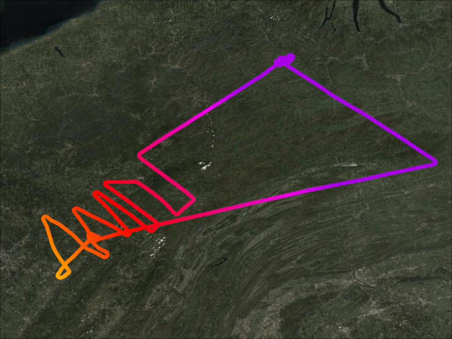 NARSTO Flight about Pennsylvania