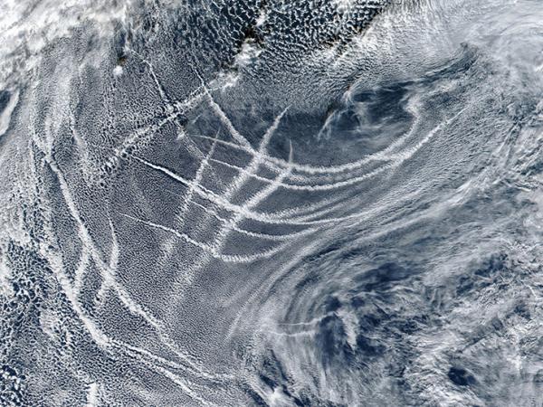 image of satellite collecting atmosphere data