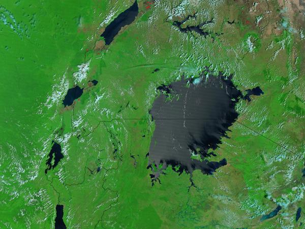 satellite image of Lake Victoria