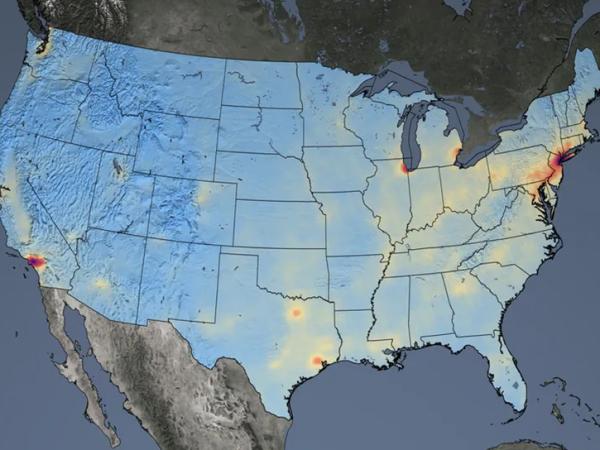 image of MLS SIPS data over the United States