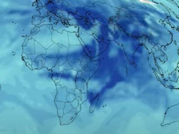 image of ozone data in atmosphere