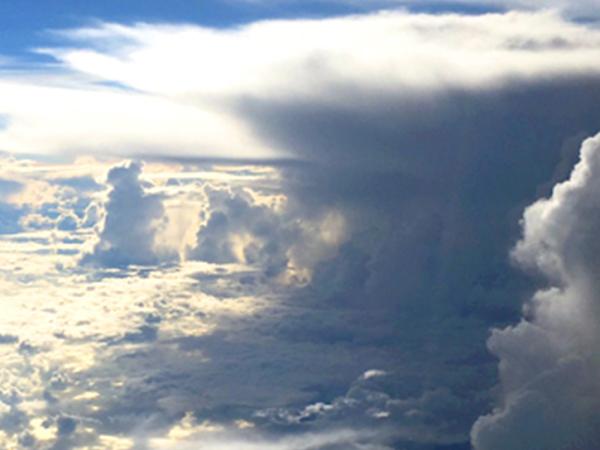 image of clouds in the atmosphere