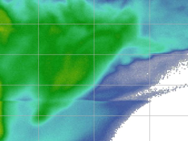 image of radar data from CAMEX-2 project