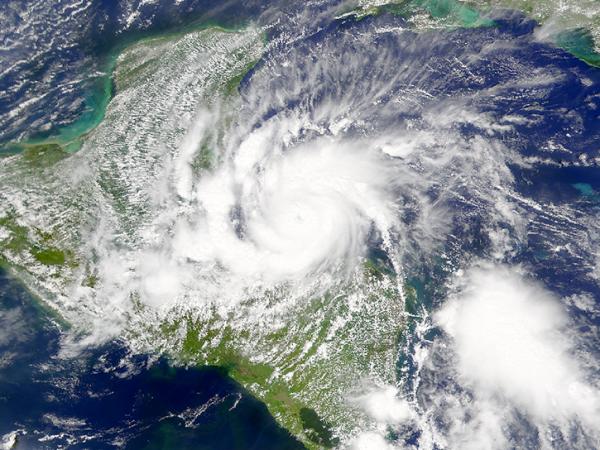 visualization of storm data from Hurricane Adolph