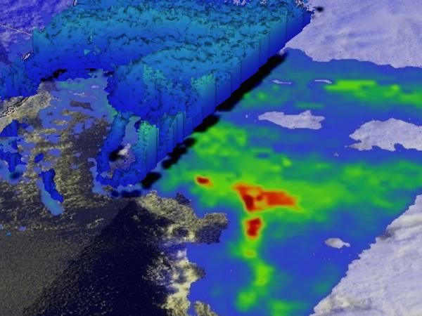 image of GPM satellite snow precipitation data 