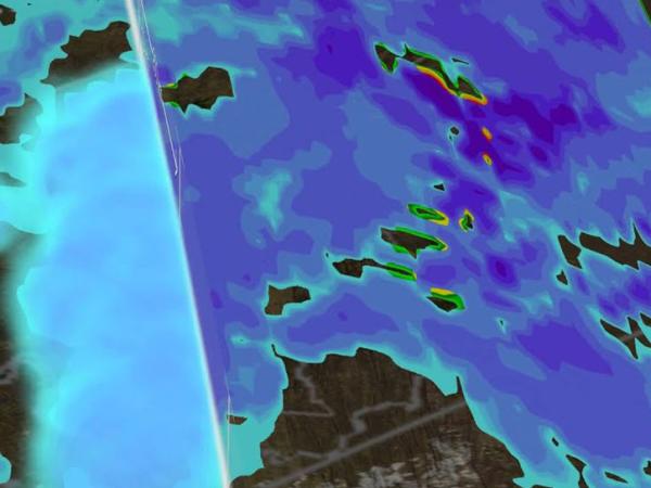 image of GPM satellite snow precipitation data 