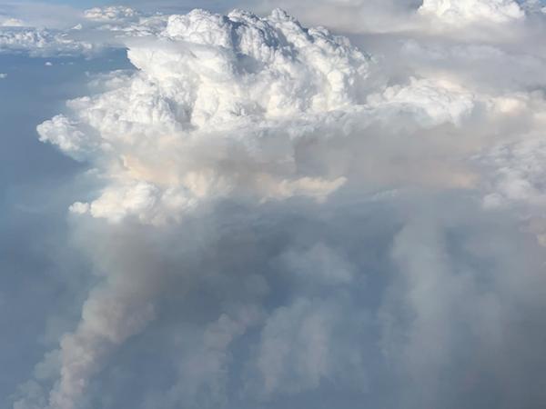 image of clouds in the atmosphere