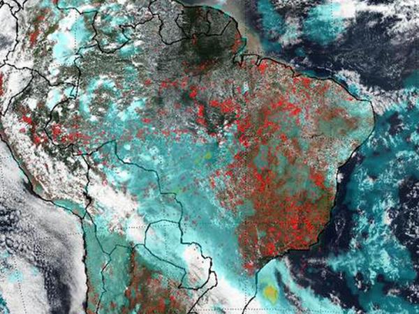 image of SUOMI NPP satellite image of atmosphere data over California