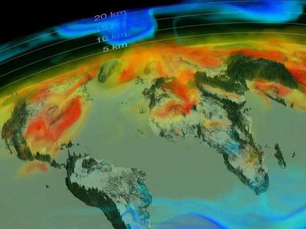 global carbon dioxide measurement from 2020-2021