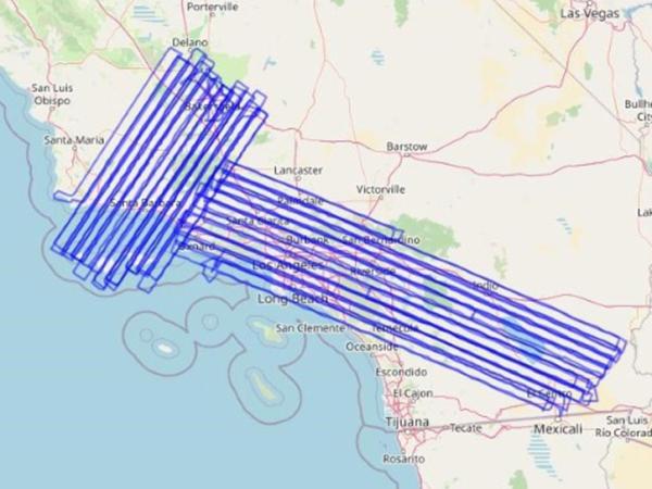 COMEX aircraft flight path