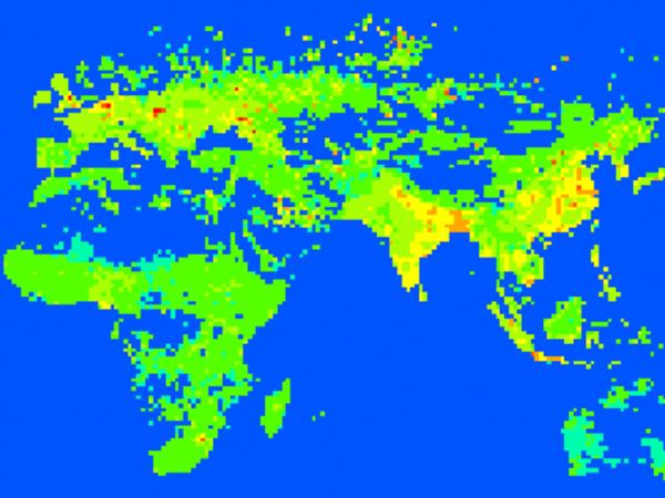 satellite climatology data of Earth