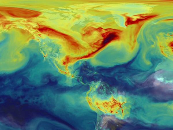 satellite global carbon data visualization