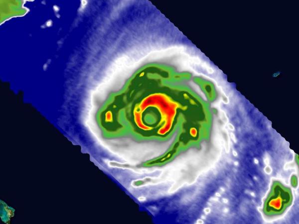 Hurricane Franklin as the Category 4 storm moved off the East Coast of the United States on Aug. 29, 2023