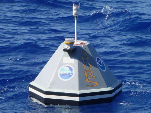 SPURS buoy in the water
