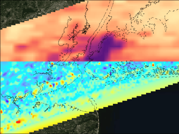 TEMPO NO2 & STAQS HCHO data above New York
