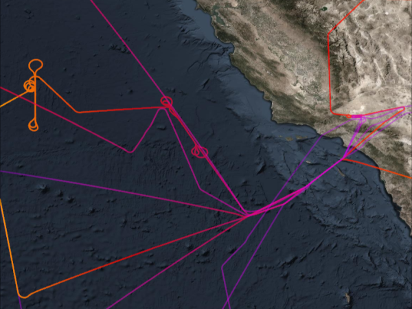 Aeolus Cal/Val Flight Paths