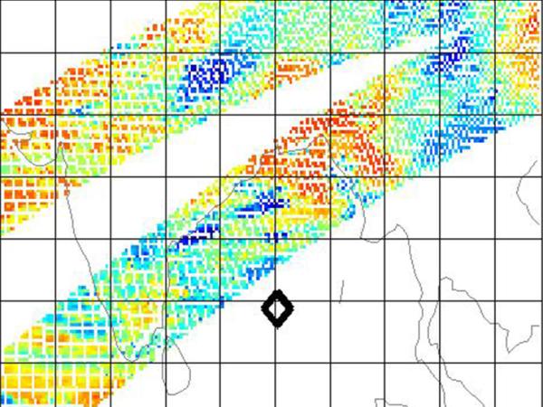 satellite cloud data over the Bay of Bengal