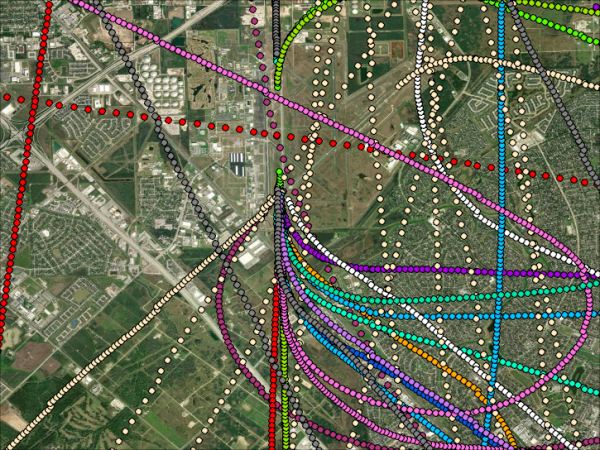 MACPEX Flightpath and data collection points