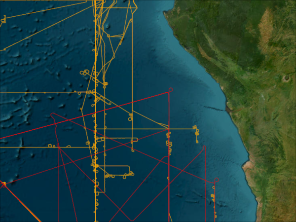 P3-B and ER-2 Flightpaths from the ORACLES Campaign