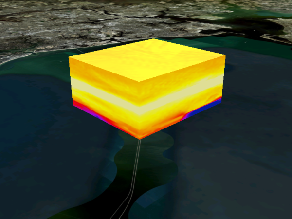 Data Cube of CO2 data above the Chesapeake Bay bridge Tunnel from the OWLETS campaign