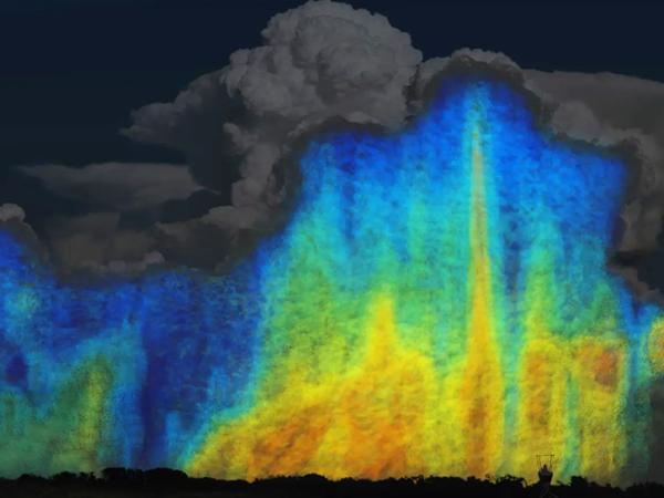 visualization of precipitation from clouds