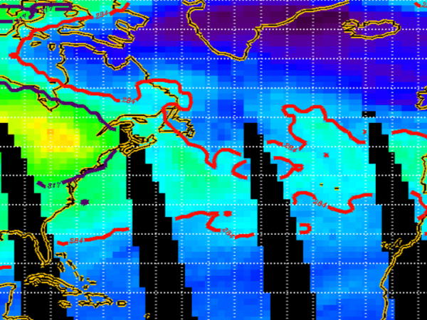 Ozone seen from the TOMS Instrument during the time of the SONEX Campaign