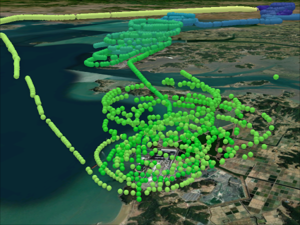 3D Flightpath of KORUS-AQ