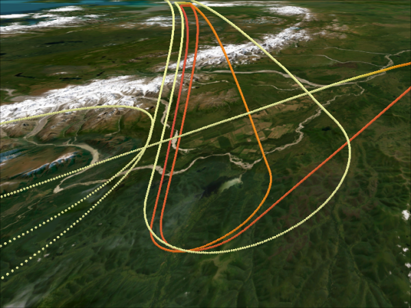 3D Visualization of POLARIS Flight from May 11, 1997
