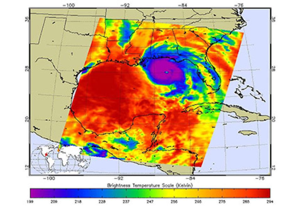 Image showing a storm approaching Texas.