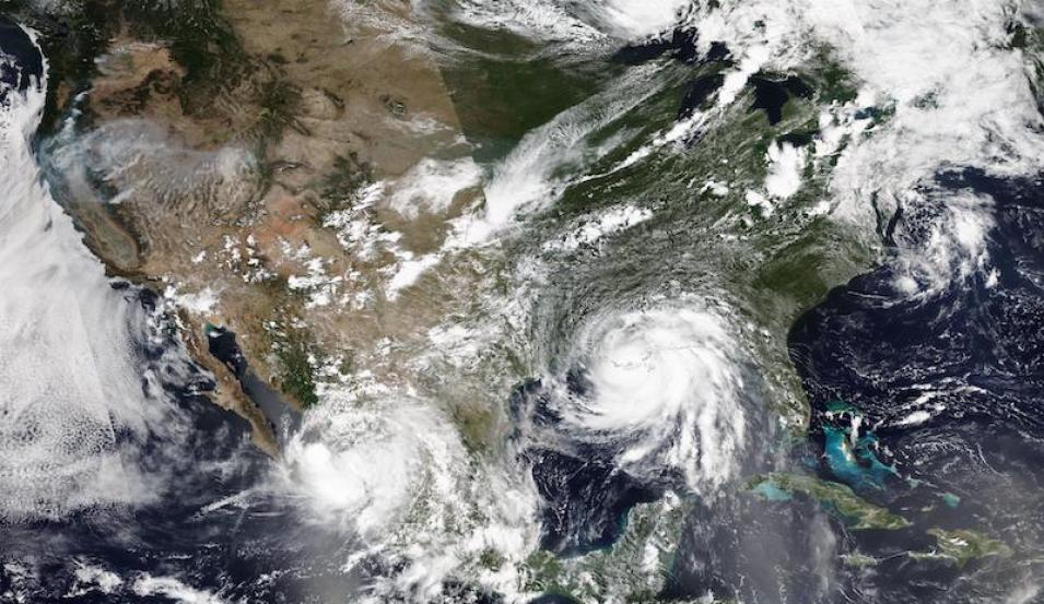 Tropical Storms Nora and Ida