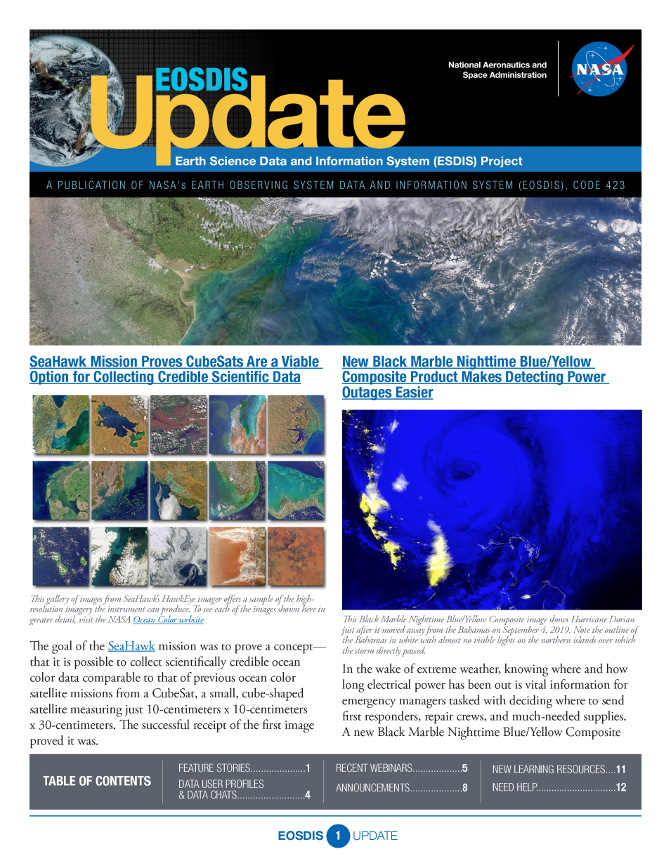 EOSDIS Update Summer 2021 cover image