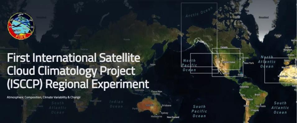 Poster for the NASA-led First International Satellite Cloud Climatology Project (ISCCP) Regional Experiment (FIRE)