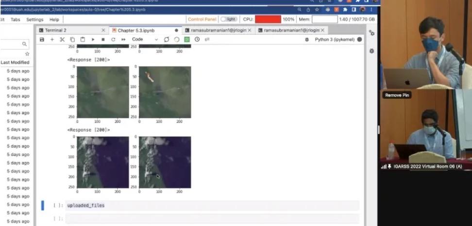 Screenshot of IMPACT members running the online tutorial