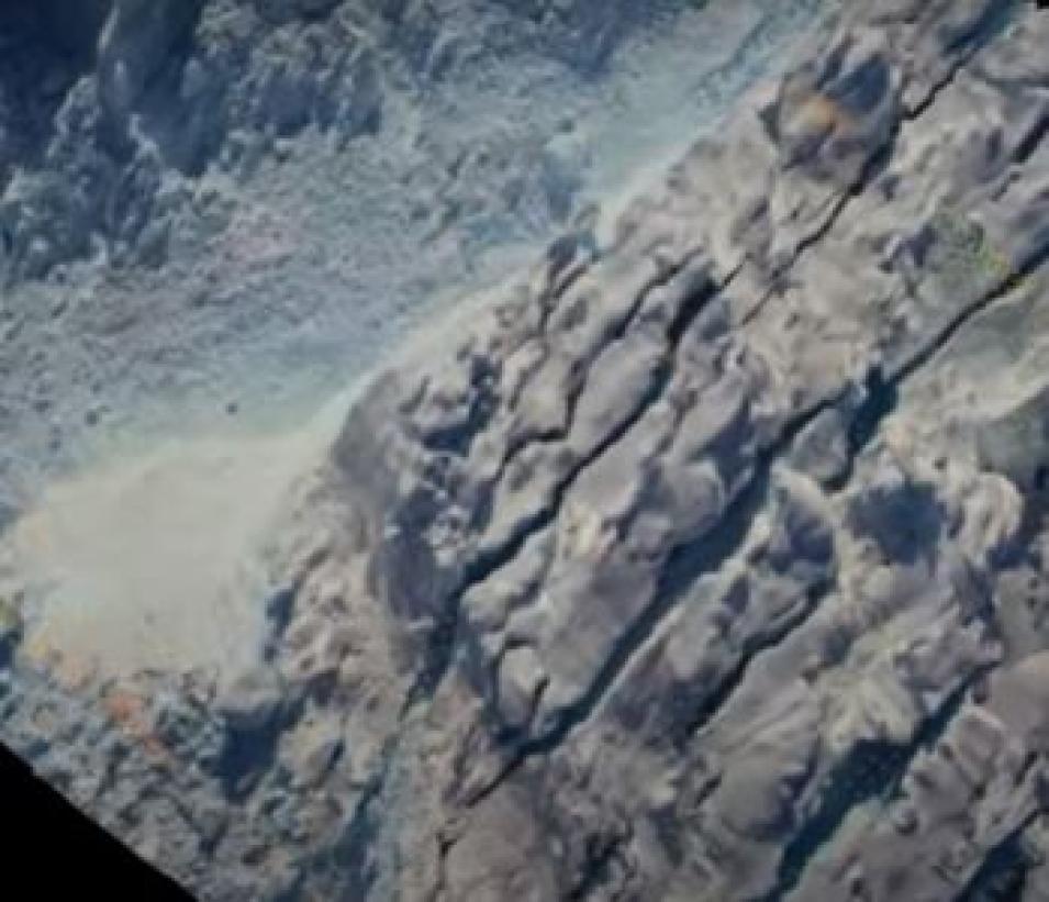 An image from NASA’s Operation IceBridge, which studied polar ice over the Arctic, Antarctic, and Alaska from 2009 to 2019.