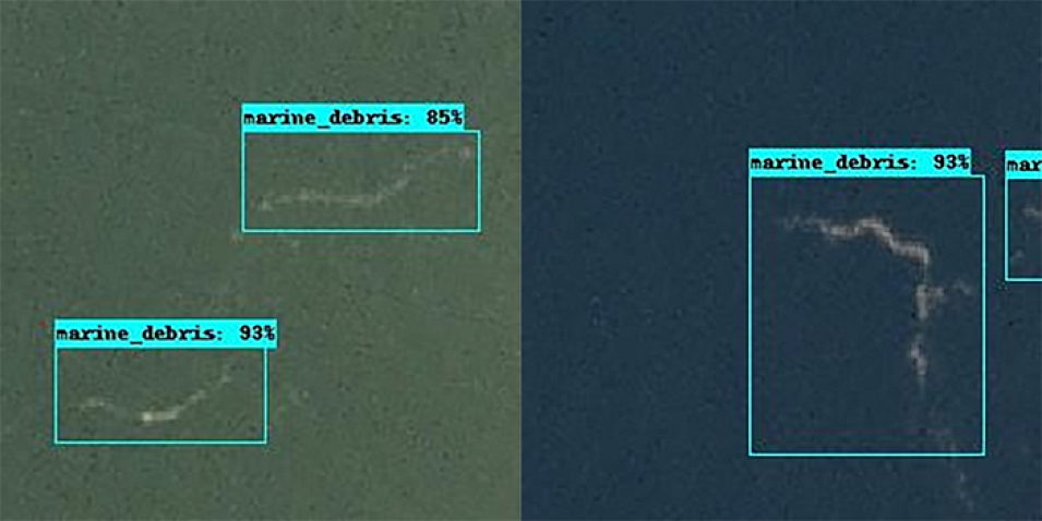 AI detection of marine debris