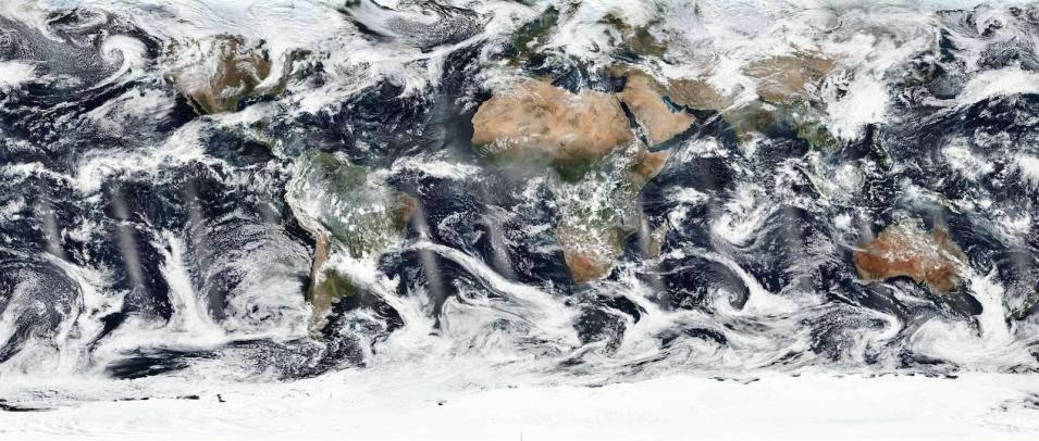  VIIRS corrected reflectance map