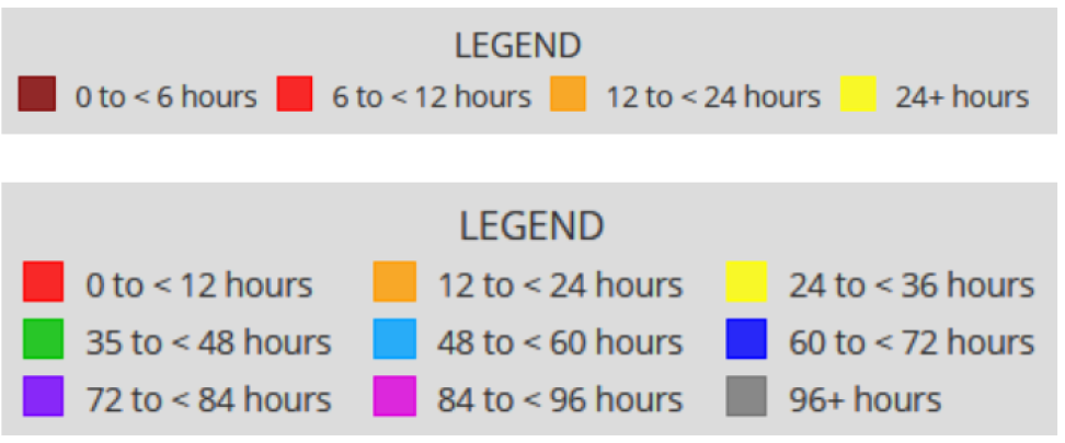A screenshot of temporal classifications.