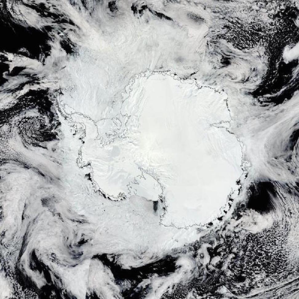 South polar stereographic projection