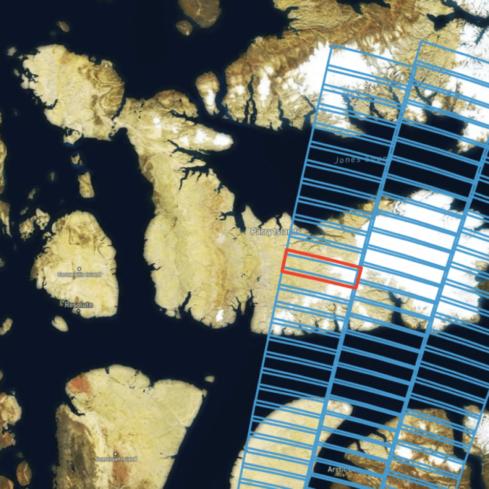 image showing sentinel-1 bursts over islands
