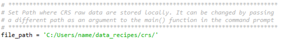 CRS file path example