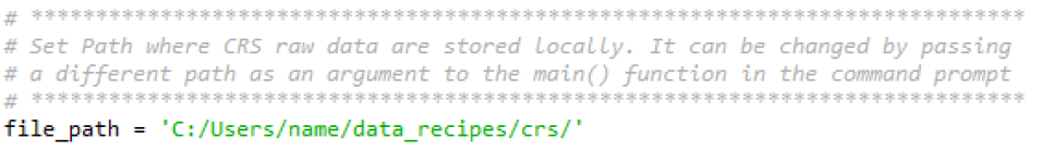 CRS file path example