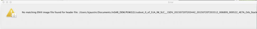 This image shows the error message that is shown if filenames or contents are mismatched.