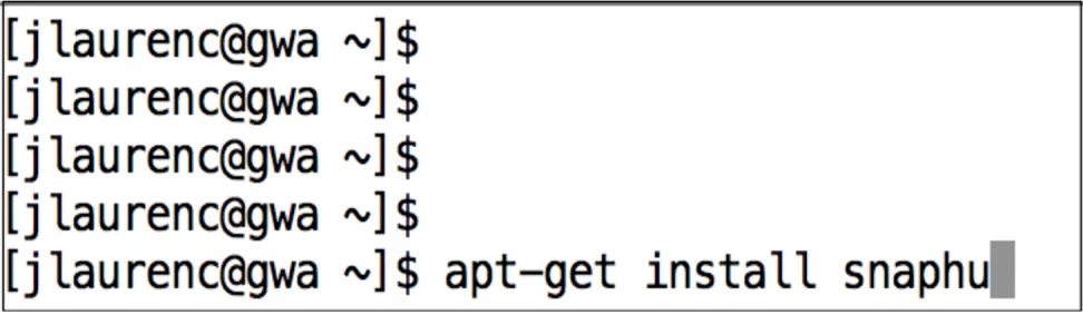 This image shows how to install SNAPHU at the Linux command line.