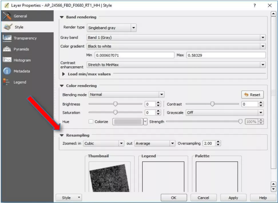 This image shows the Layer Properties > Style Properties dialog