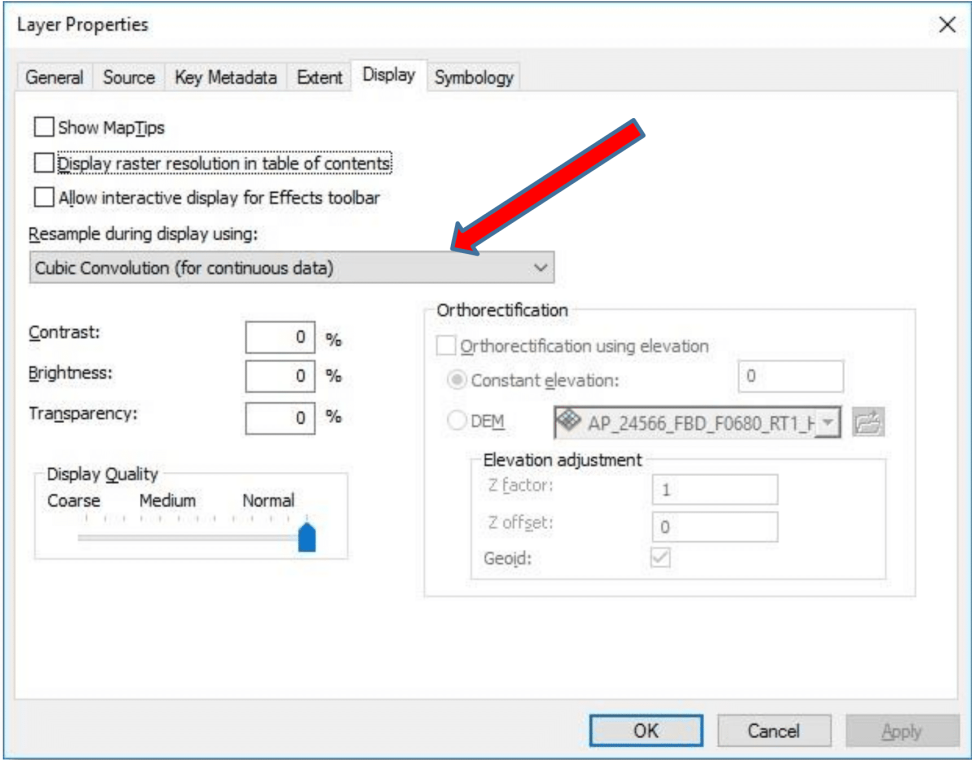 This image shows The Layers Properties window