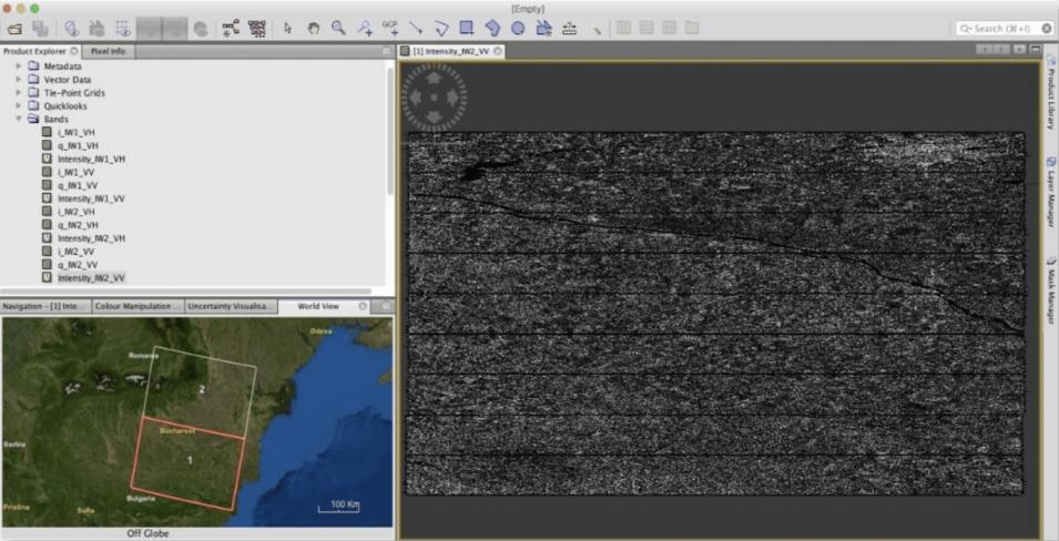 This image shows how to view a product band