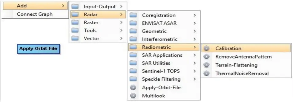 Image shows how to navigate to Calibration