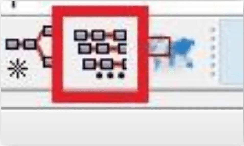 Image shows the Batch Processing tool icon